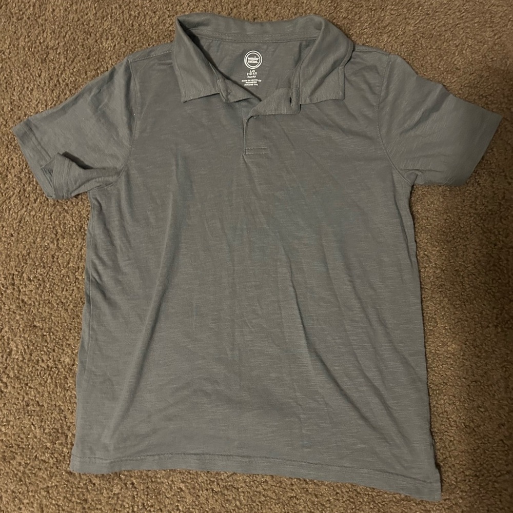 Boy's Gray Polo Shirt